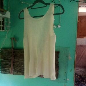 Wishlist Cream Ribbed Tank Top